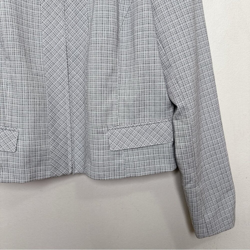 White House Black Market Womens 14 Cropped Full Zip Blazer Jacket - Picture 6 of 14